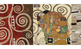 Cuadro canvas klimt el abrazo