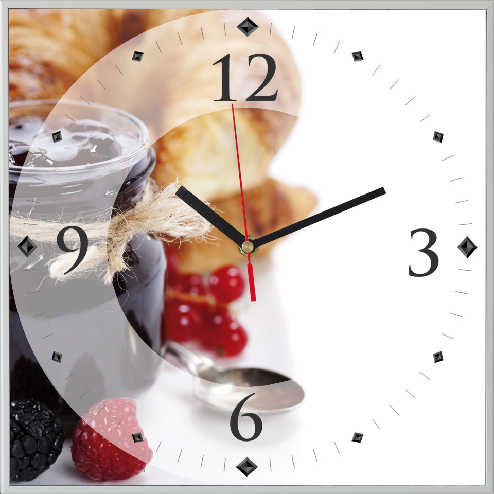 Reloj Cuadrado Breakfast