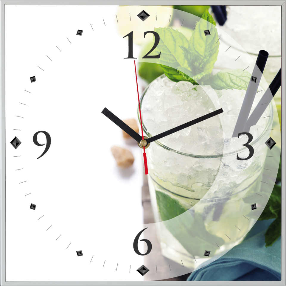 Reloj cuadrado Mojito