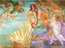 Cuadro canvas botticelli venus dos punto cero