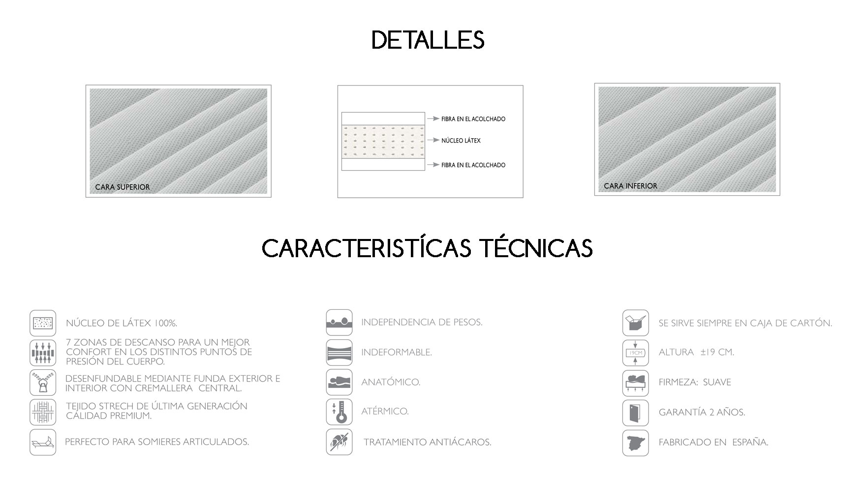 Colchón de Latex Atrium