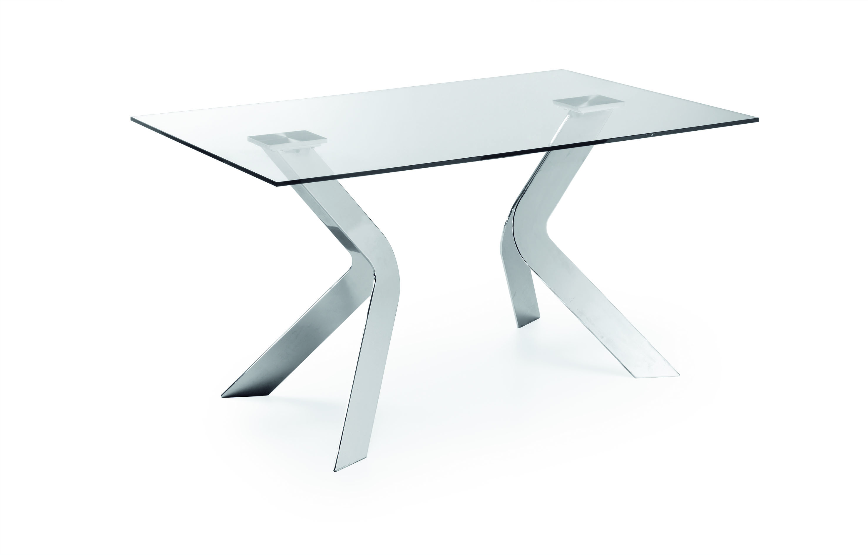 Mesa Wesport cristal transparente en tope