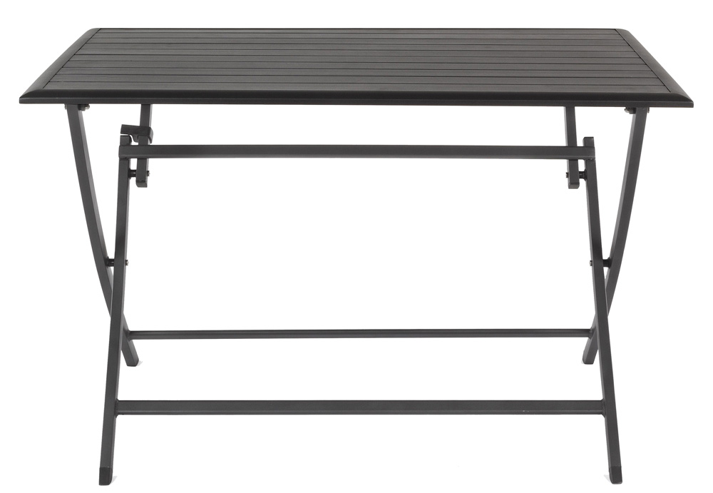 Mesa plegable negra terraza Elin