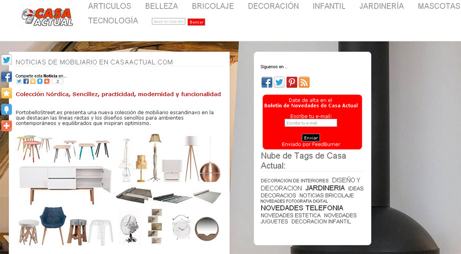 Colección Nórdica, Sencillez, Modernidad y funcionalidad con Portobello en casaactual.com