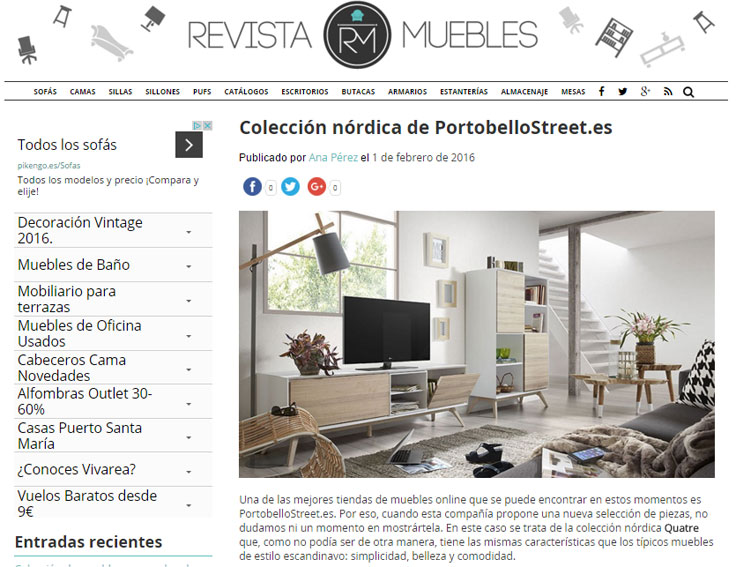 Colección nórdica con Portobello