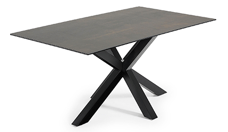 Mesa de comedor iron moss y negro Yara