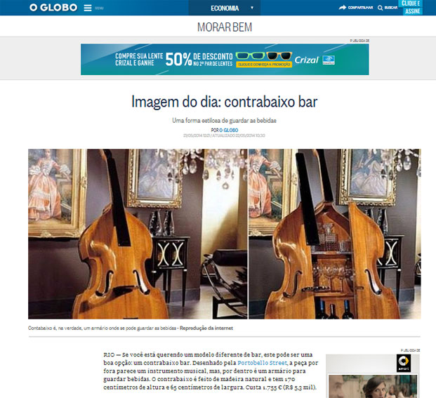 Contrabajo bar con Portobello en oglobo.globo.com