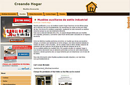 Muebles auxiliares de estilo industrial en Creando Hogar