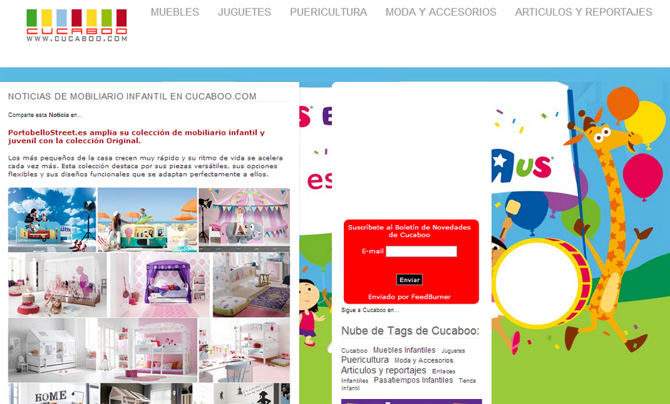 Mobiliario infantil y juvenil con Portobello en cucaboo.com