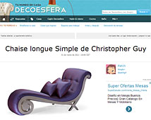 Chaise longue simple de Chistropher Guy con Portobello en 