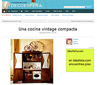 Una cocina vintage compacta con Portobello en 