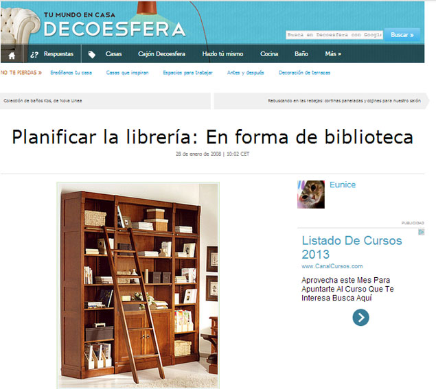 Planifica tu librería en forma de biblioteca con Portobello en 