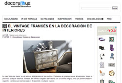 El Vintage Francés en la decoración de interiores en decoramus.com