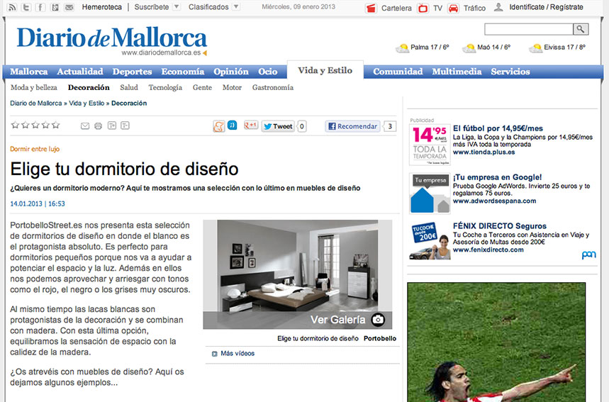 Elige tu dormitorio de diseño en diariodemallorca.es