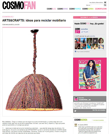 Arts&Crafts recicla el mobiliario en Cosmofan