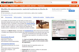 Muebles de microcemento con Portobello en muebles.about.com