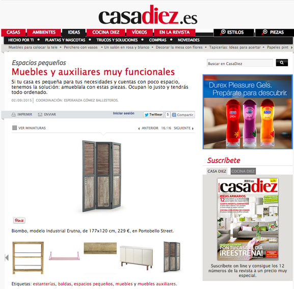 Mueble funcionales con Portobello