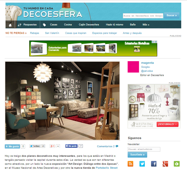 Tienda nueva de PortobelloStreet en decoesfera.com