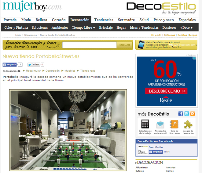 Tienda nueva de PortobelloStreet en decoestilo.mujerhoy.com