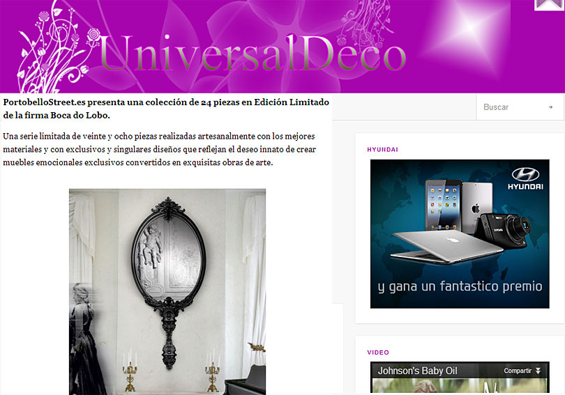 Productos Artesanalmente Realizados con Portobello universaldeco.es